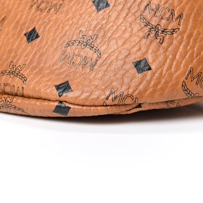 MCM Visetos Medium Stark Belt Bag Cognac 7 of 7
