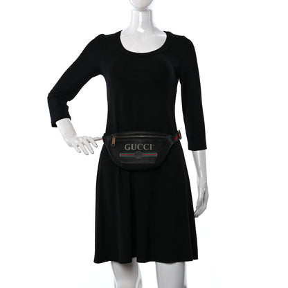 Gucci Grained Calfskin Small Logo Belt Bag Black 3 of 9