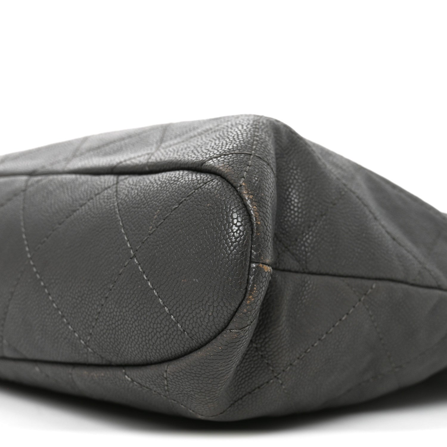 Chanel Caviar Quilted Shopping Tote Grey 10 of 10