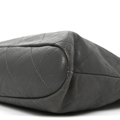 Chanel Caviar Quilted Shopping Tote Grey 10 of 10