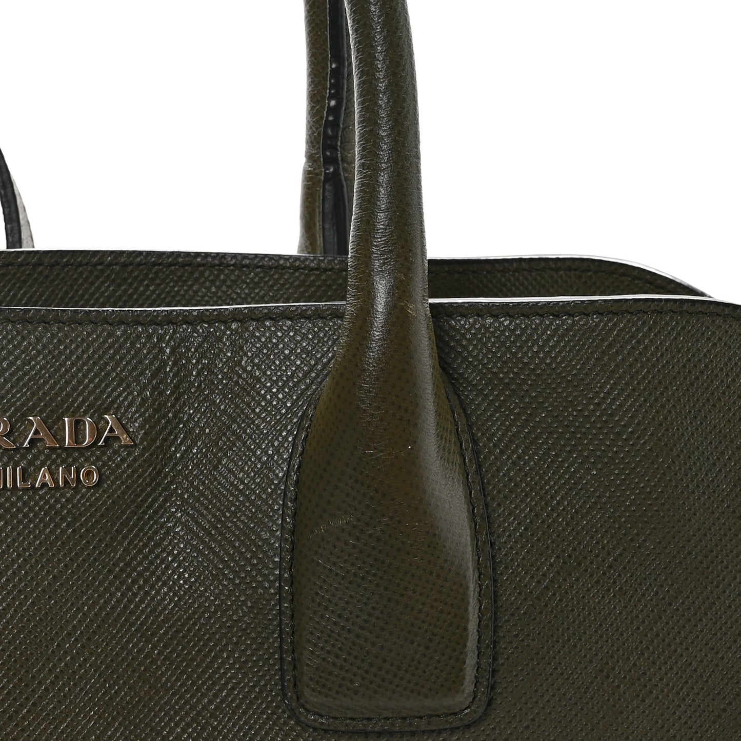Saffiano Cuir Open Promenade Tote Militare