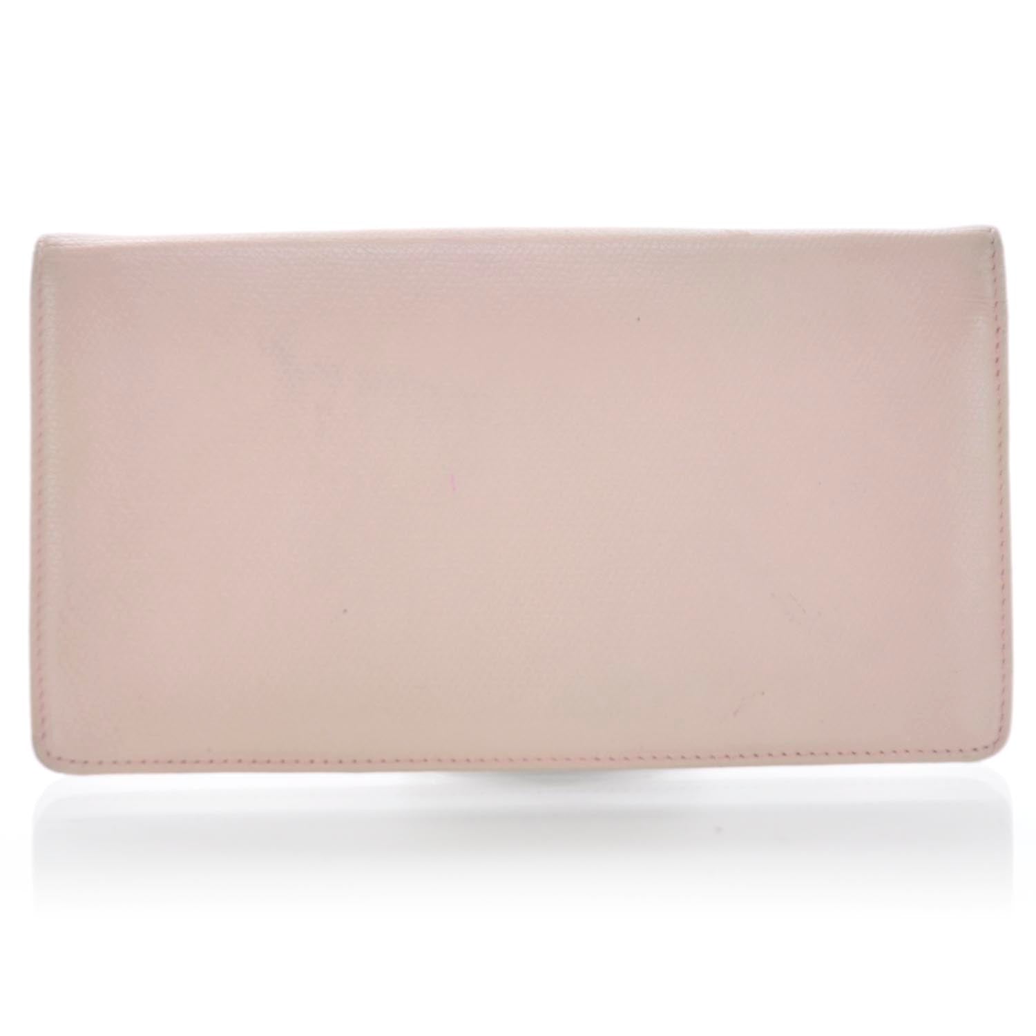 Chanel Leather Long Wallet Pink 3 of 8