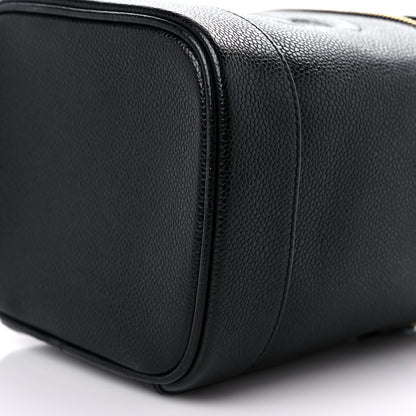 Chanel Caviar Vanity Cosmetic Case Black 10 of 13