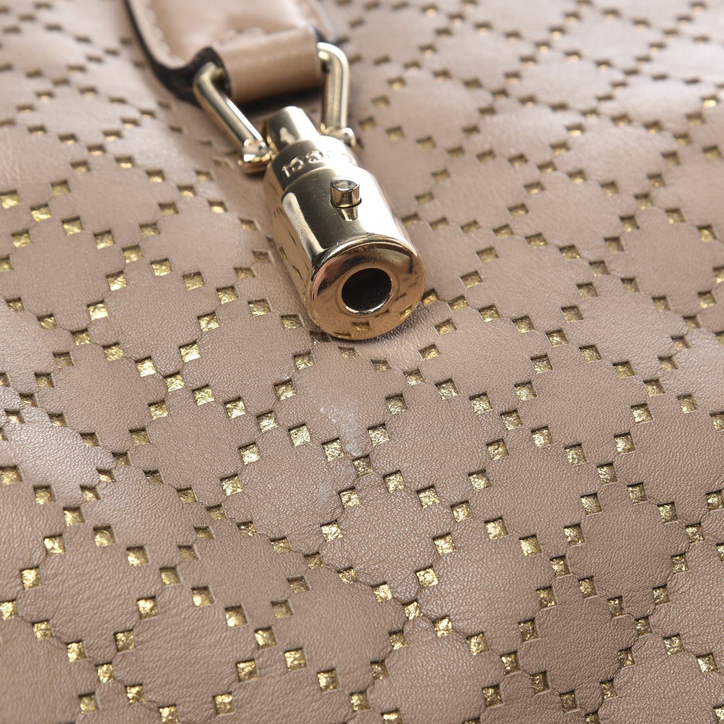 Calfskin Laser Cut Medium New Jackie Shoulder Bag Porridge