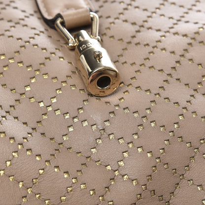 Gucci Calfskin Laser Cut Medium New Jackie Shoulder Bag Porridge 8 of 13