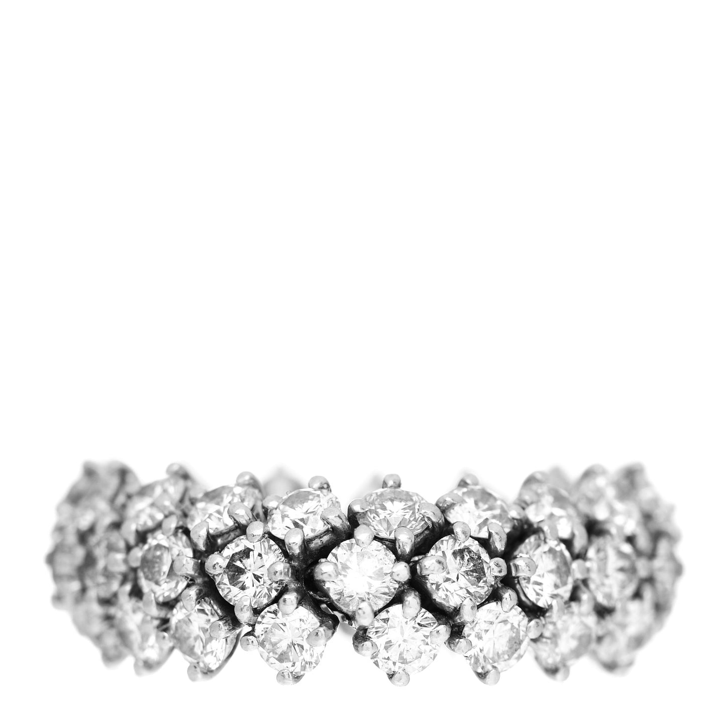 Platinum Diamond 5.10ctw Flexible Eternity Band Ring 54 7