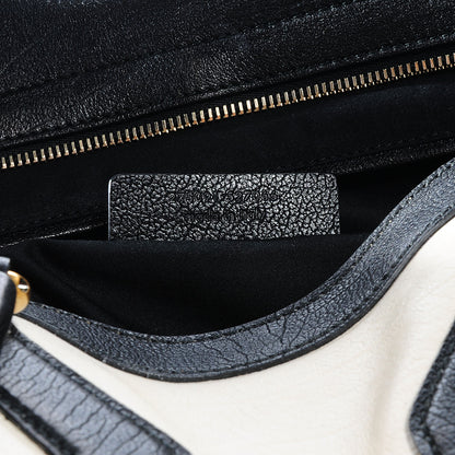 Saint Laurent Leather Large Cabas ChYc Bone Black 9 of 9