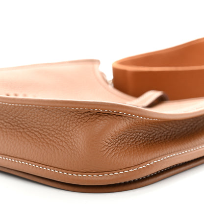Hermes Taurillon Clemence Evelyne 23 Poche III Gold 10 of 10