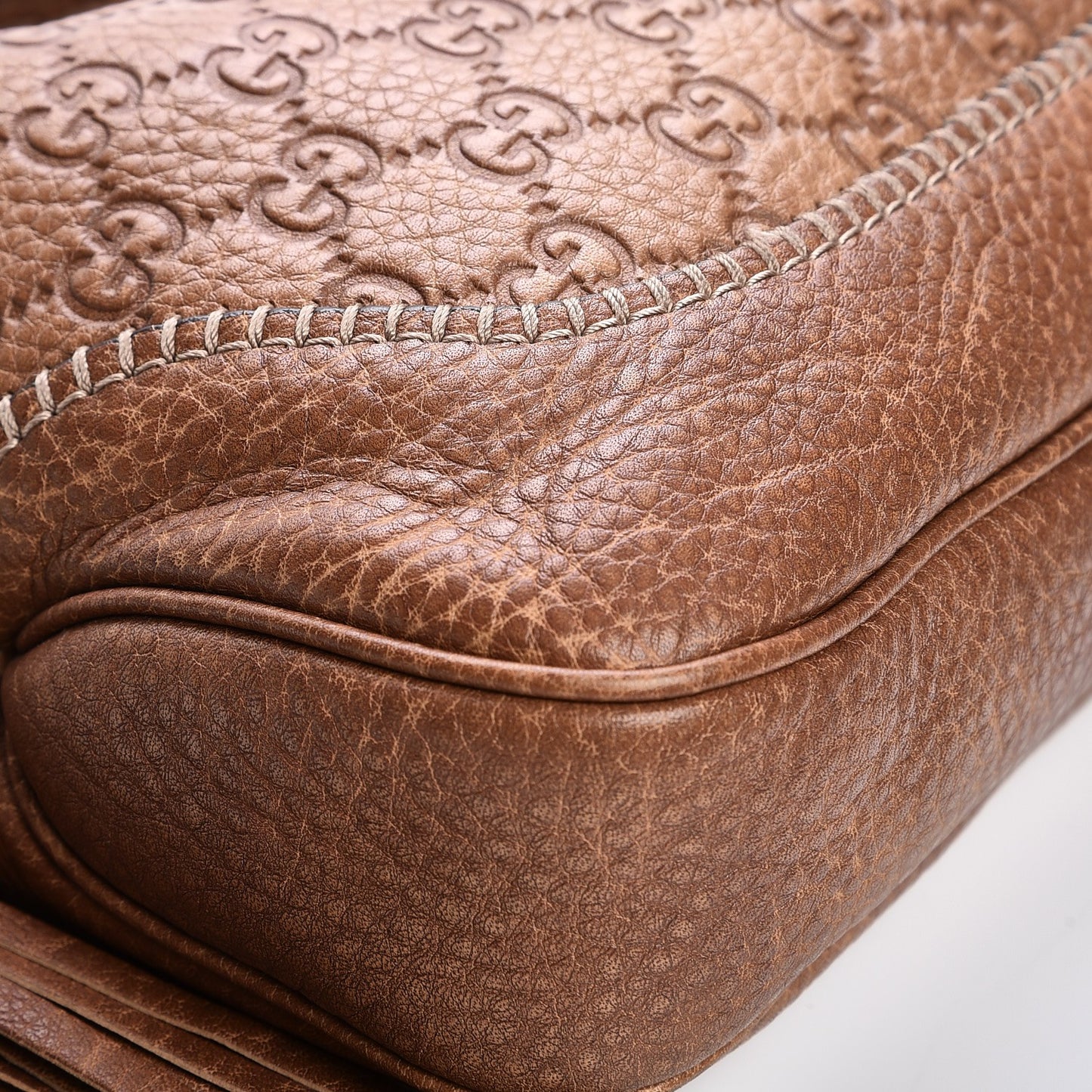 Guccissima Old Libeccio Medium New Jackie Hobo Old Naturale