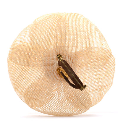 Chanel Linen Camellia Pin Brooch 3 of 5
