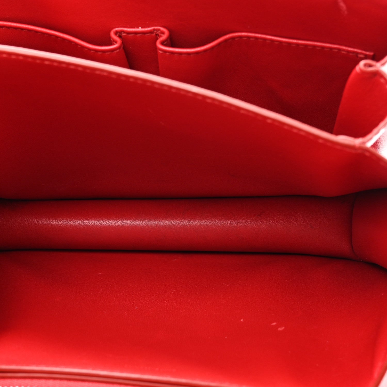 Celine Box Calfskin Medium Classic Box Flap Bag Red 5 of 20