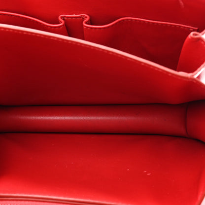 Celine Box Calfskin Medium Classic Box Flap Bag Red 5 of 20