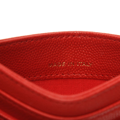 Chanel Caviar Camellia Embossed Card Holder Red 7 of 8