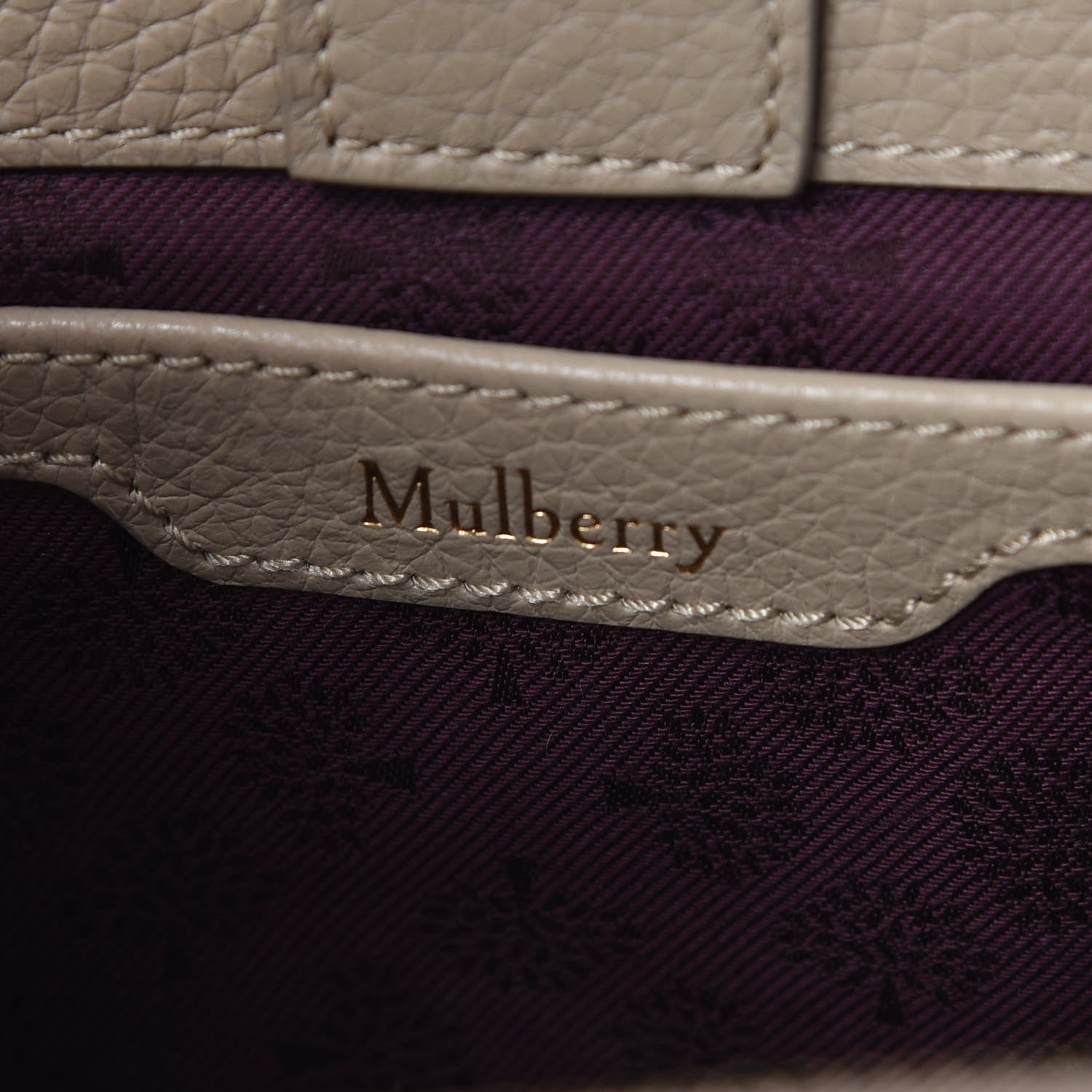 Mulberry Classic Grain Calfskin Small Bayswater Double Zip Tote Dune 7 of 8