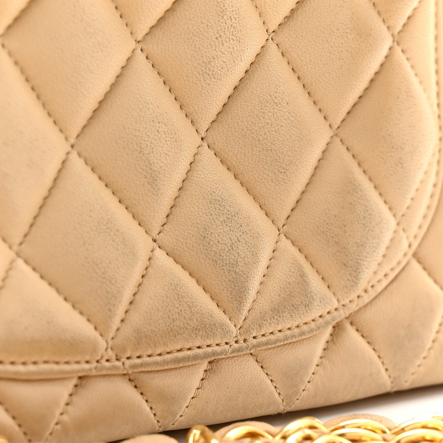 Chanel Lambskin Quilted Small Double Flap Beige 11 of 11