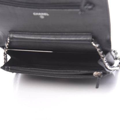 Chanel Caviar Sevruga Wallet On Chain WOC Black 5 of 16