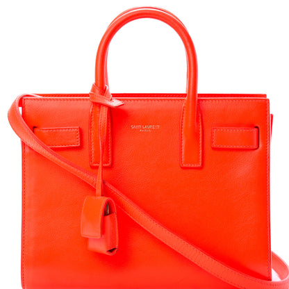 Saint Laurent Calfskin Nano Sac De Jour Orange 10 of 18