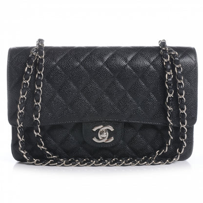 Chanel Caviar Quilted Medium Double Flap Black 1 of 9