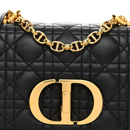Christian Dior Calfskin Cannage Small Caro Bag Black 7 of 10