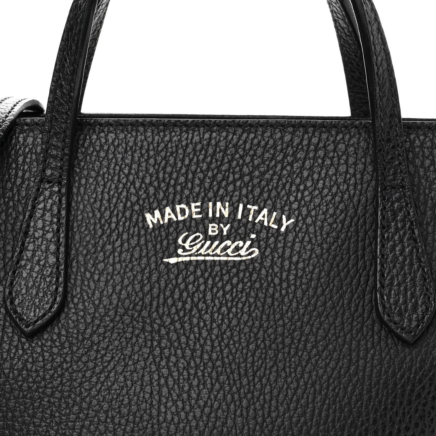 Gucci Dollar Calfskin Mini Swing Top Handle Bag Black 6 of 9