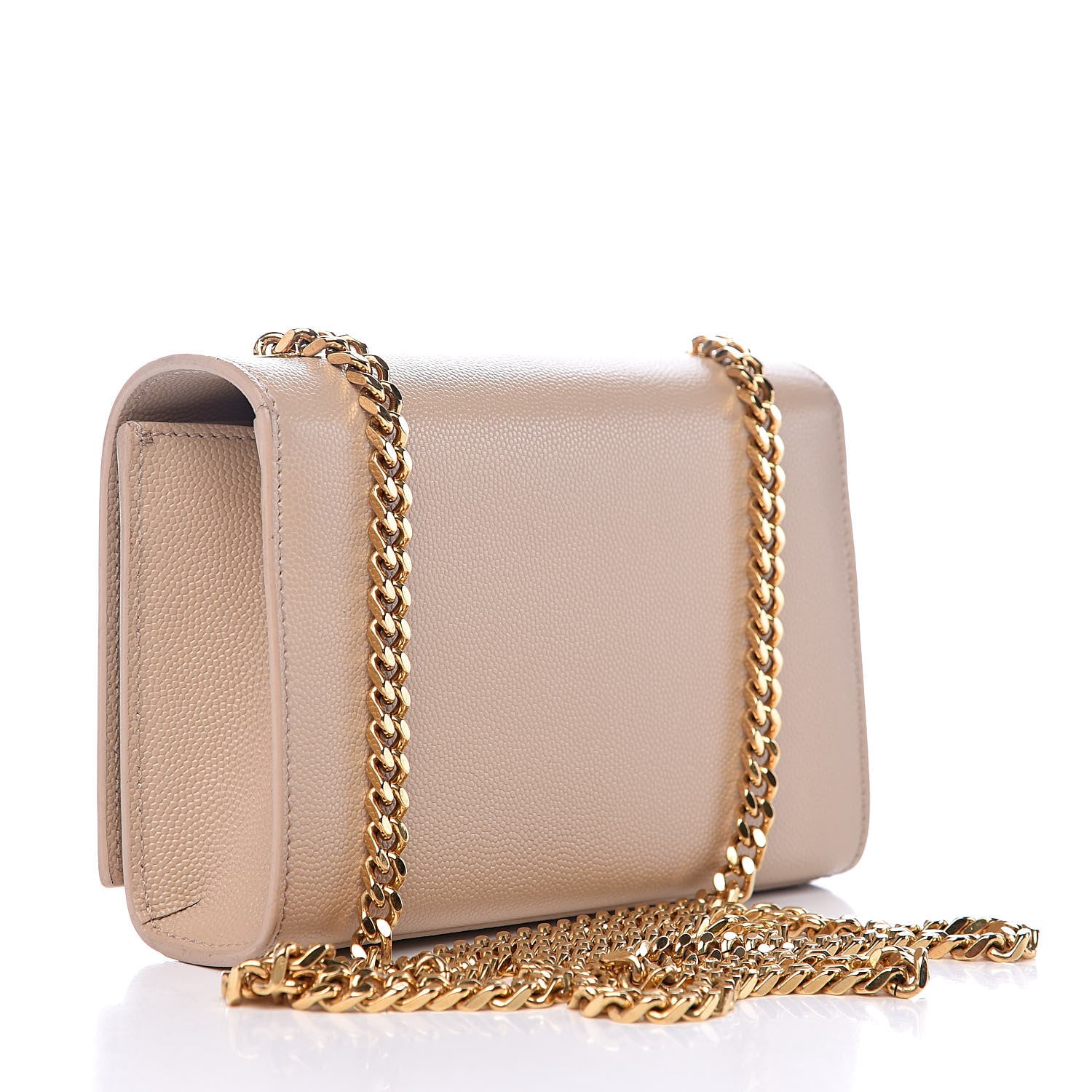 Saint Laurent Grain De Poudre Small Monogram Kate Satchel Nude Powder 3 of 11