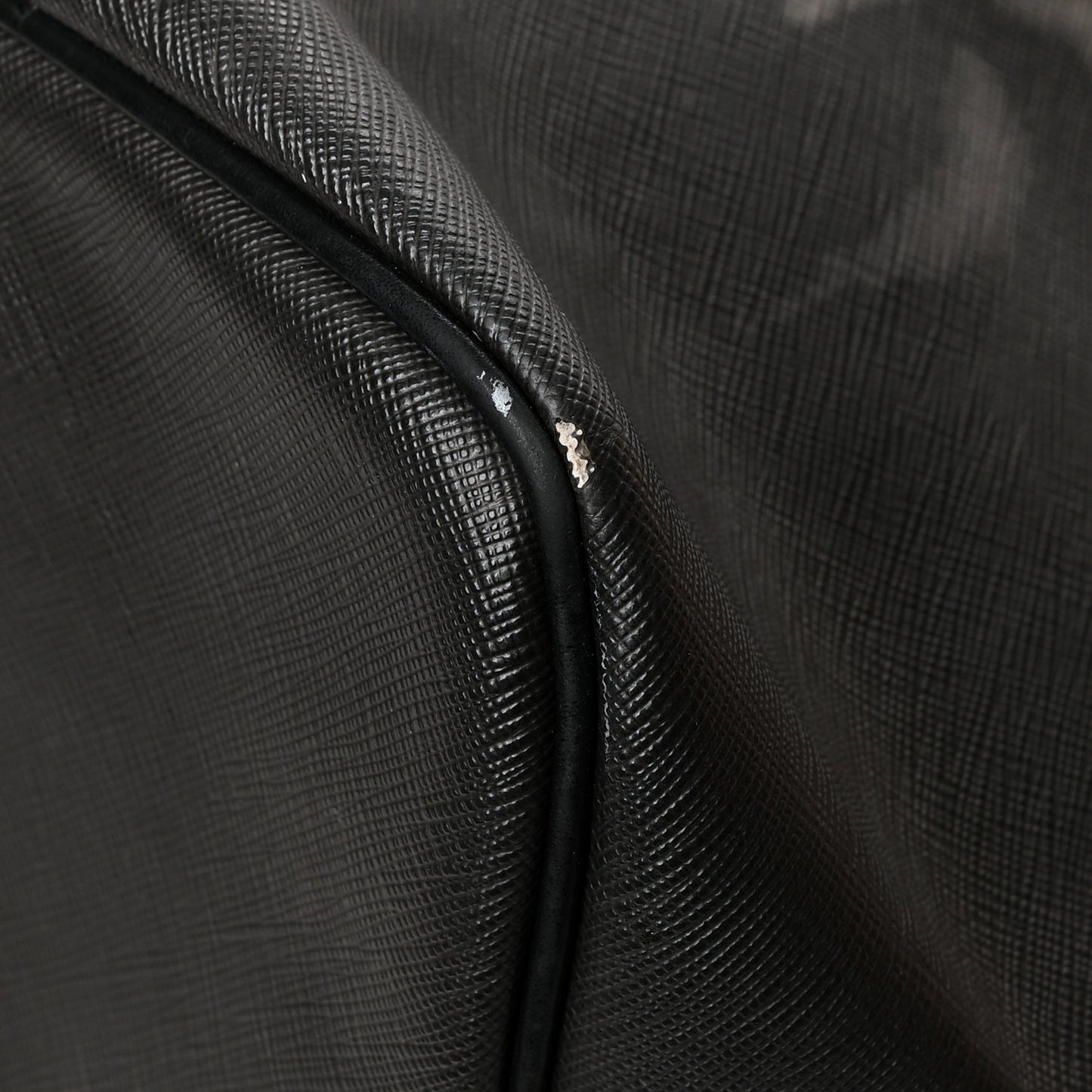 Textured Coated Canvas Rottweiler Antigona Tote Black