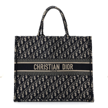 Christian Dior Oblique Large Book Tote Blue Multicolor 1 of 11