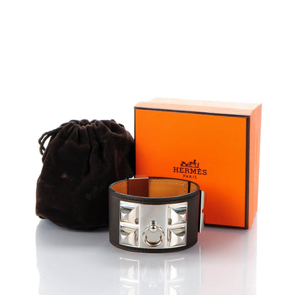Hermes Chamonix Collier De Chien CDC Bracelet S Chocolate 8 of 8