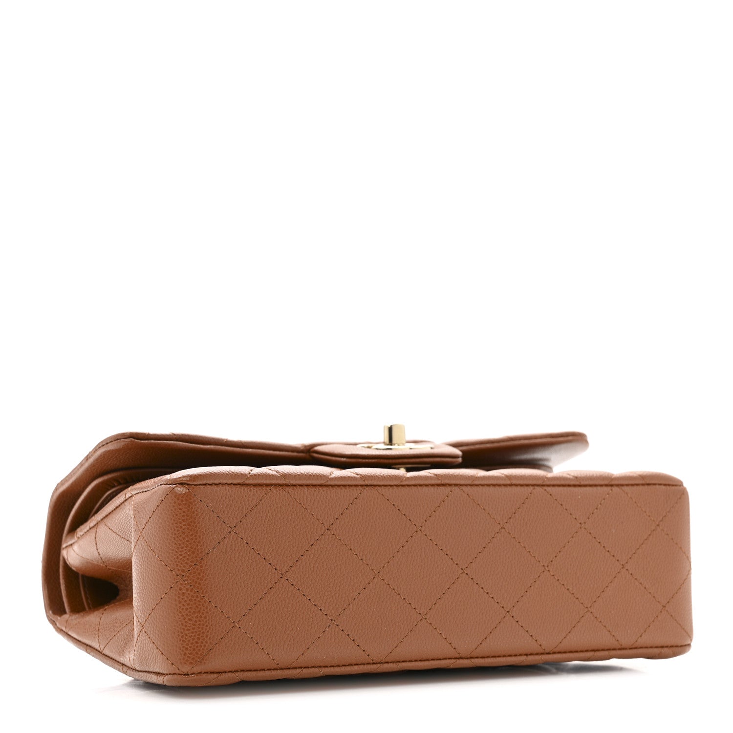 Chanel Caviar Quilted Small Double Flap Light Brown 4 of 11