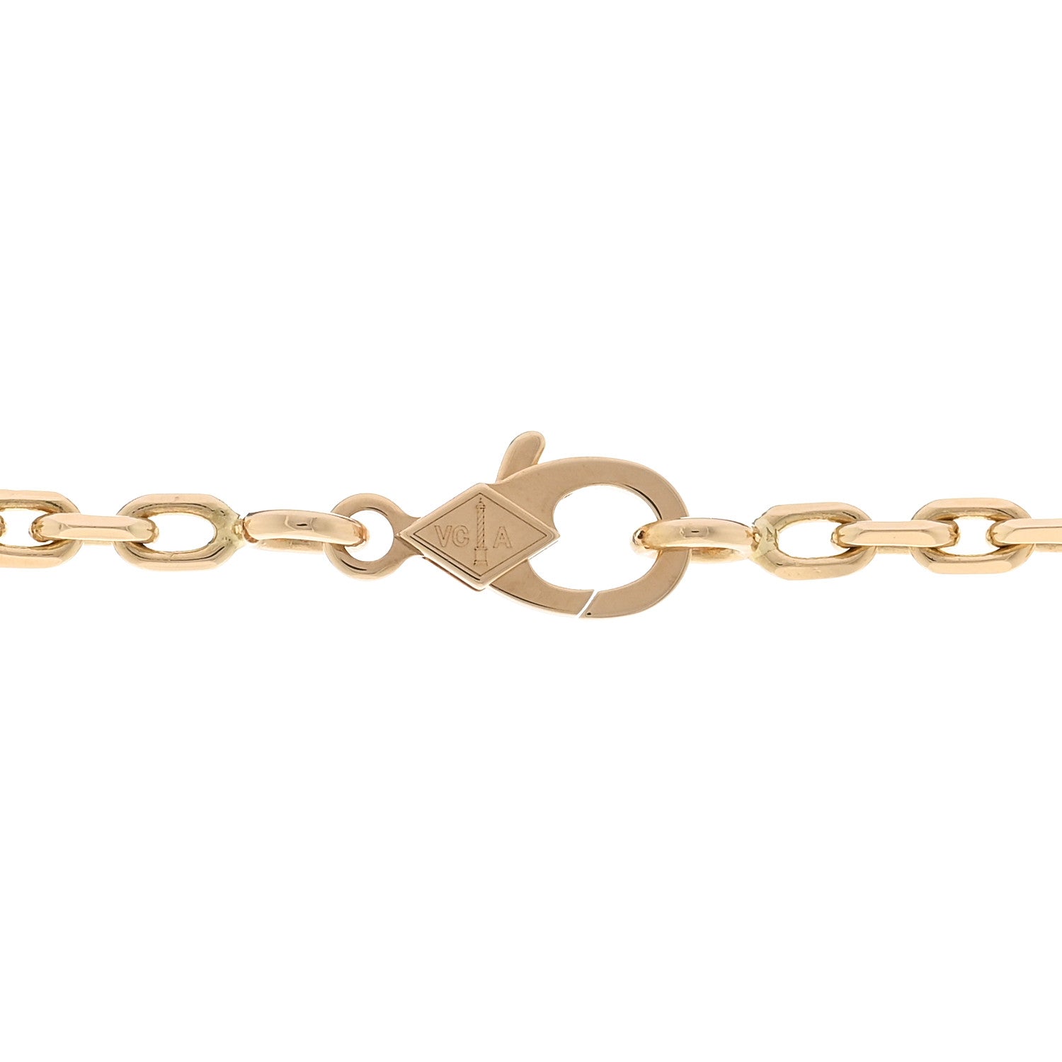 Van Cleef & Arpels 18K Yellow Gold Mother of Pearl 20 Motifs Vintage Alhambra Necklace 4 of 6