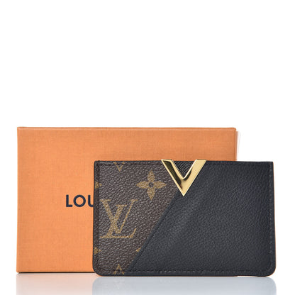 Louis Vuitton Monogram Calfskin Kimono Card Holder Black 7 of 7