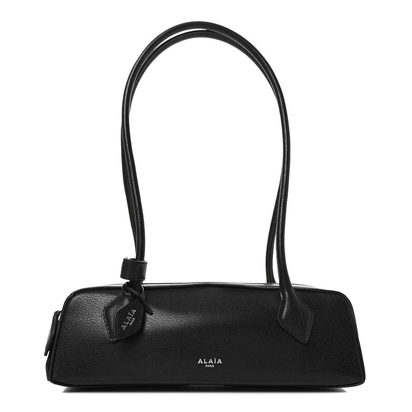 Shiny Goatskin Small Le Teckel Bag Black