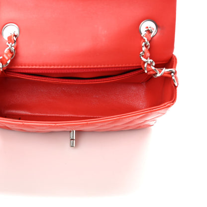 Chanel Patent Calfskin Quilted Mini Rectangular Flap Red 5 of 10