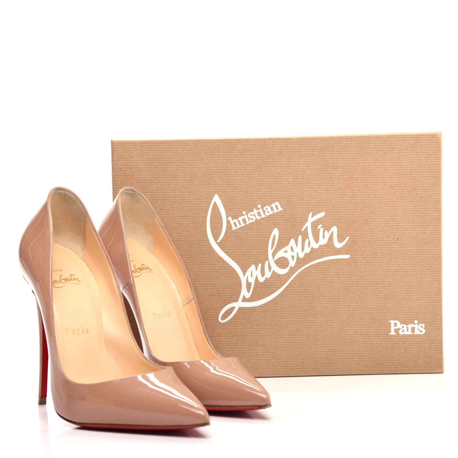 Christian Louboutin Patent So Kate 120 Pumps 37 Nude 10 of 10
