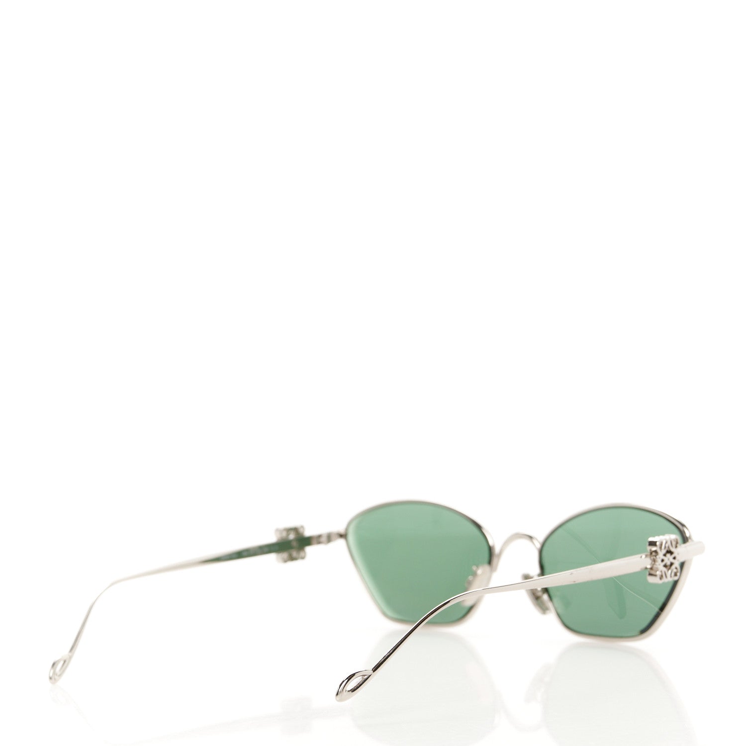 Loewe Metal Cat Eye Sunglasses LW40115U Silver Green 4 of 7