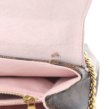 Louis Vuitton Damier Ebene Caissa Clutch Rose Ballerine 11 of 11