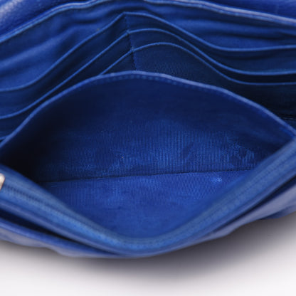 Chanel Caviar Half Moon Wallet On Chain WOC Blue 16 of 16