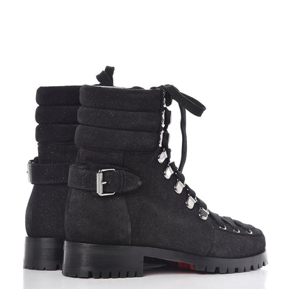 Christian Louboutin Crosta Star Who Runs Flat Boots 36.5 Black 4 of 9