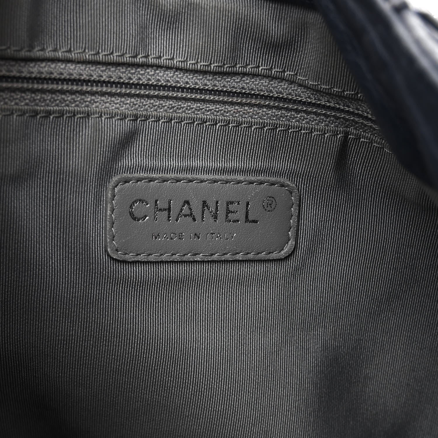 Chanel Calfskin Coco Pleats Hobo Dark Blue 6 of 10