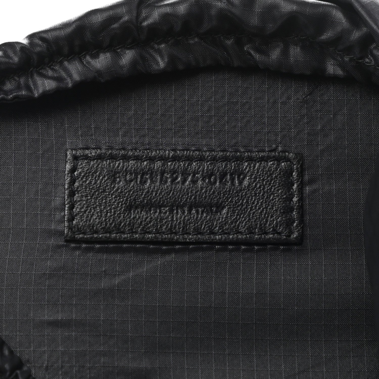 Saint Laurent Calfskin Nylon Heart Foldable Tote Bag Black 10 of 12
