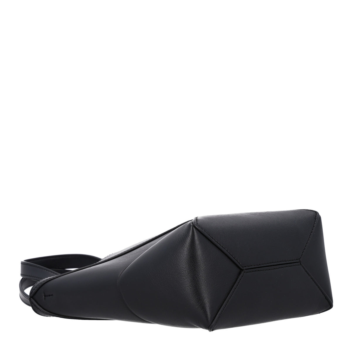 Loewe Shiny Calfskin Mini Puzzle Fold Tote Black 4 of 9