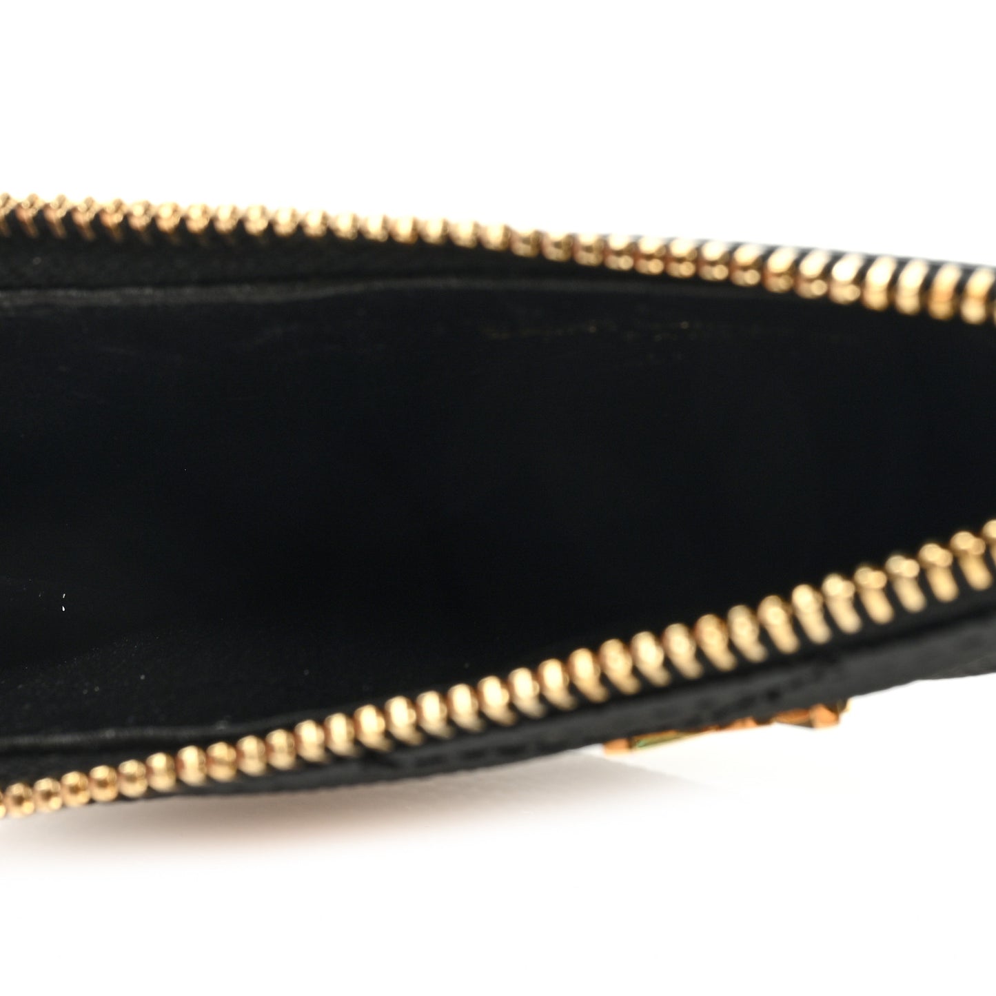 Monogram Grain de Poudre 5 Fragments Zip Pouch Card Holder Black