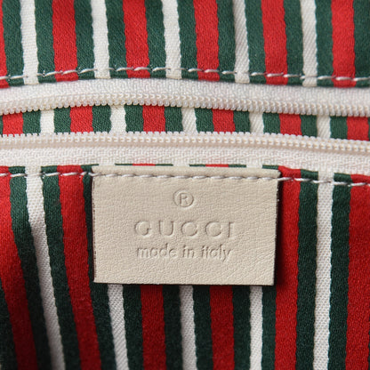 Gucci Monogram Medium New Britt Tote Off White 6 of 11