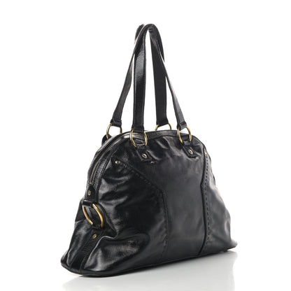 Saint Laurent Patent Large Muse Black 2 of 9