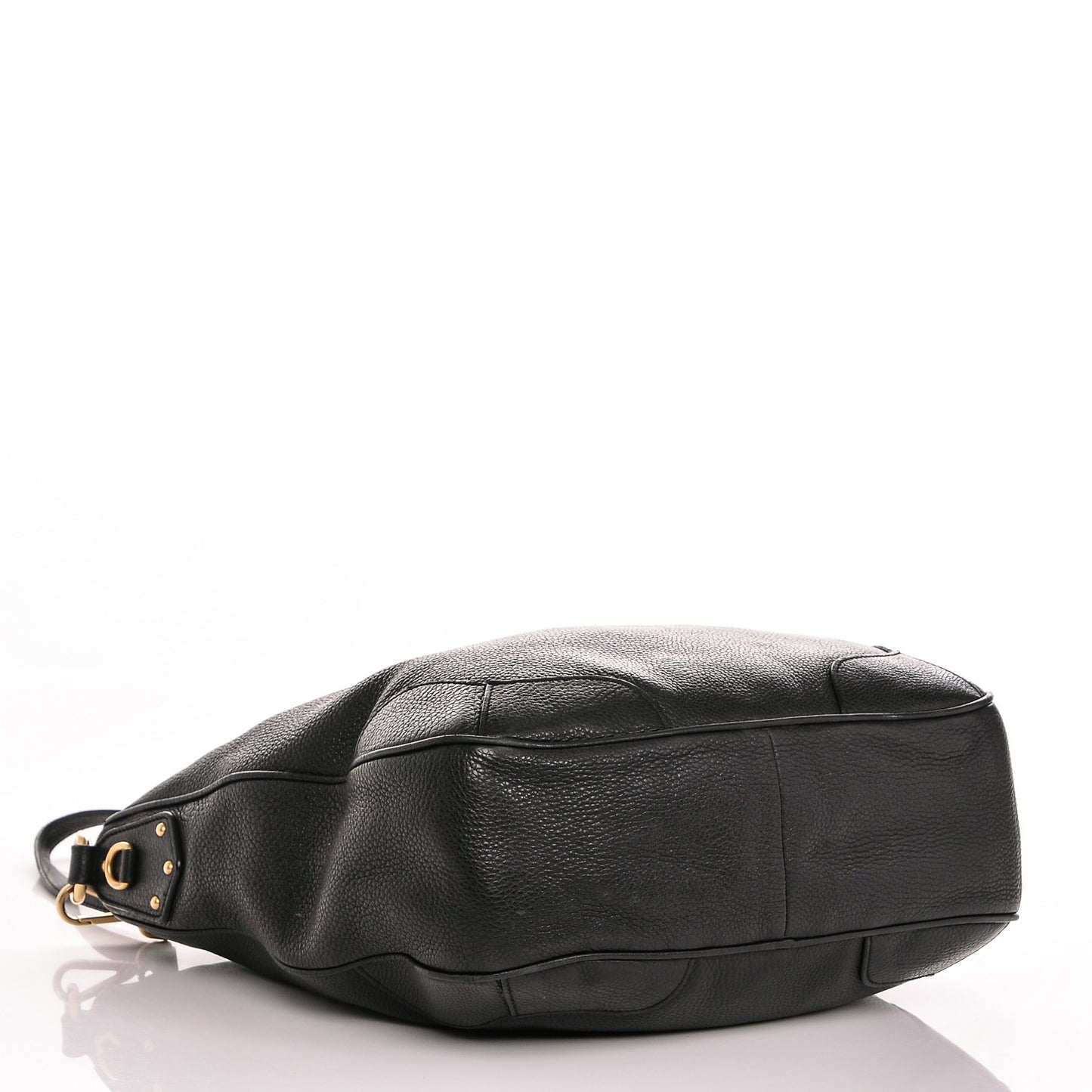 Vitello Daino Shoulder Bag Nero Black