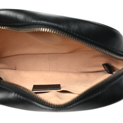 Gucci Calfskin Matelasse Mini GG Marmont Chain Shoulder Bag Black 5 of 10