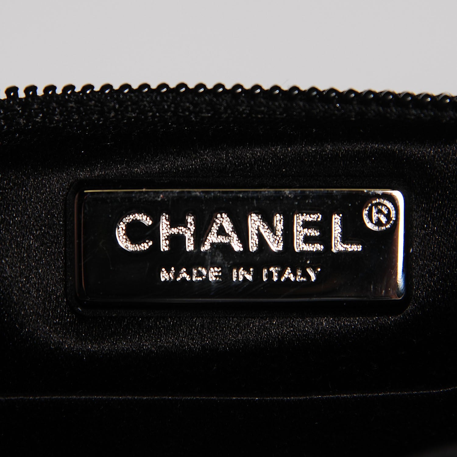 Chanel Satin Diamante Evening Clutch Bag Black 6 of 7