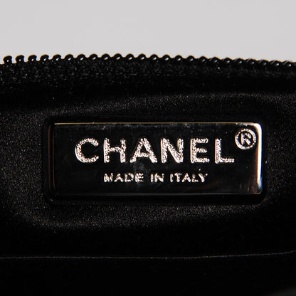 Chanel Satin Diamante Evening Clutch Bag Black 6 of 7
