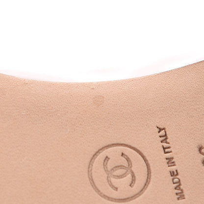 Chanel Patent Calfskin CC Cap Toe Ballerina Flats 36 Dark Pink 11 of 12