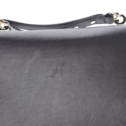 Gucci Calfskin Medium 1973 Shoulder Flap Bag Black 16 of 17